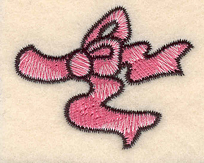 Embroidery Design: Bow large1.61"H x 2.02"W