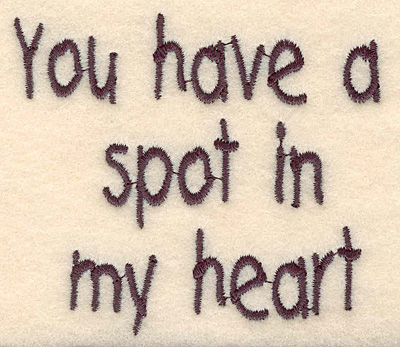 Embroidery Design: Spot in my heart large2.82"H x 3.20"W