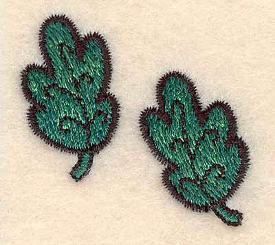 Embroidery Design: Leaves small 1.54"w X 1.51"h