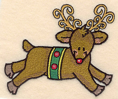 Embroidery Design: Reindeer large4.55w X 4.09h