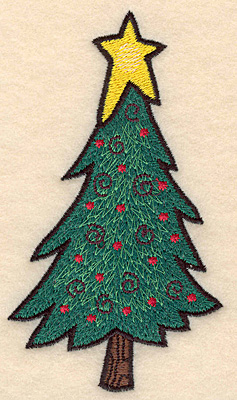Embroidery Design: Christmas tree large2.80w X 5.00h