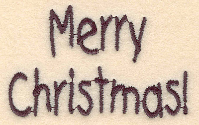 Embroidery Design: Merry Christmas large2.78w X 1.76h