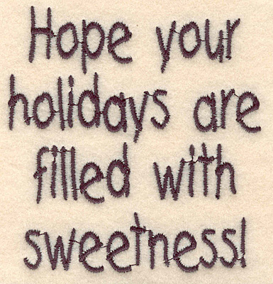 Embroidery Design: Holiday sweetness large3.62"Hx3.40"W