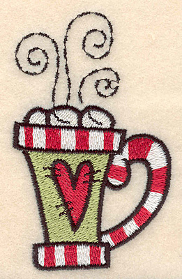 Embroidery Design: Mug large3.75"H x 2.26"W