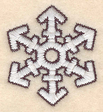 Embroidery Design: Snowflake A1.76"H X 1.55"W