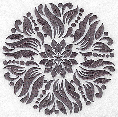 Embroidery Design: Damask Block 3 large 6.38w X 6.41h