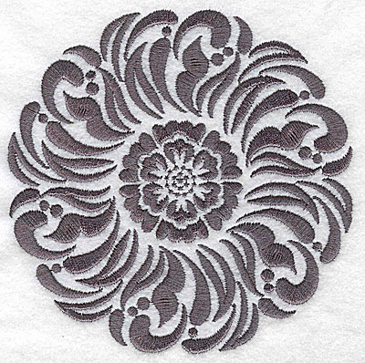 Embroidery Design: Damask Block 5 medium 4.92w X 4.96h