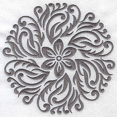 Embroidery Design: Damask Block 10 large 6.44w X 6.36h