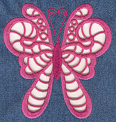 Embroidery Design: Cutwork Butterfly F large 4.60w X 4.94h