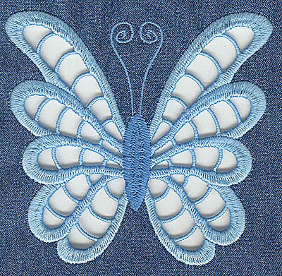 Embroidery Design: Cutwork Butterfly G large 4.95w X 4.61h
