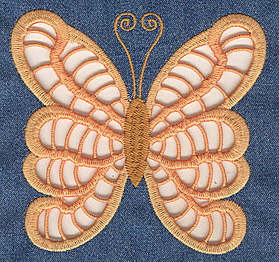 Embroidery Design: Cutwork Butterfly I large 4.95w X 4.71h