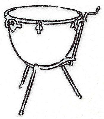 Embroidery Design: Kettle drum3.02w X 3.50h