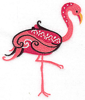 Embroidery Design: Flamingo A large 4.00w X 4.84h