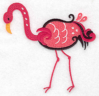 Embroidery Design: Flamingo D large 4.56w X 4.43h