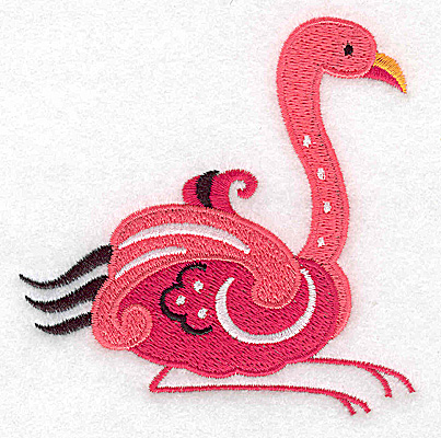 Embroidery Design: Flamingo H large 3.89w X 3.88h