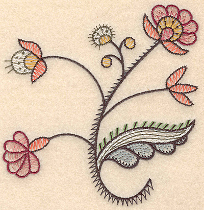 Embroidery Design: Colonial Design 120 Small  5.06" x 4.89"