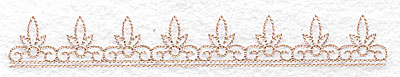 Embroidery Design: Fleur de lys design large 6.98w X 0.94h
