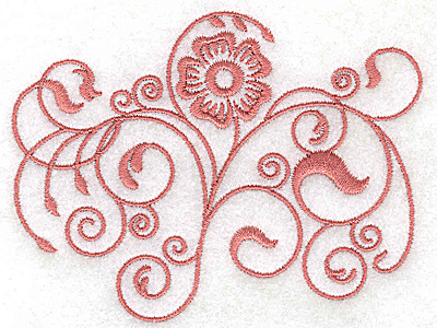 Embroidery Design: Floral design AA 3.85w X 2.89h