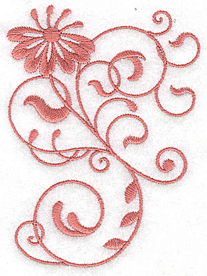 Embroidery Design: Floral design BB 2.84w X 3.87h
