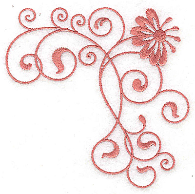 Embroidery Design: Floral design CC 3.88w X 3.85h