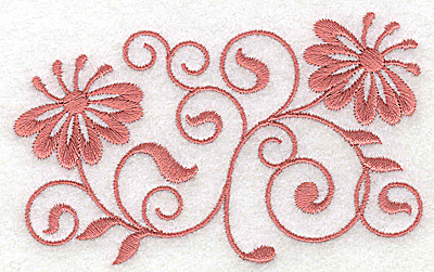 Embroidery Design: Floral design FF 3.86w X 2.36h