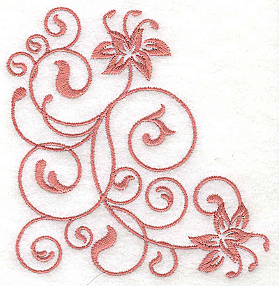 Embroidery Design: Floral design GG 3.87w X 3.86h