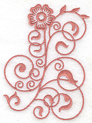Embroidery Design: Floral design HH 2.77w X 3.86h