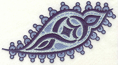 Embroidery Design: Paisley D Large 3.90" x 6.94"