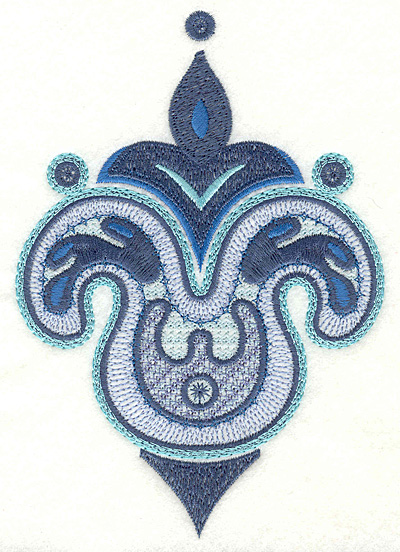 Embroidery Design: Paisley F Large  6.75" x 4.66"