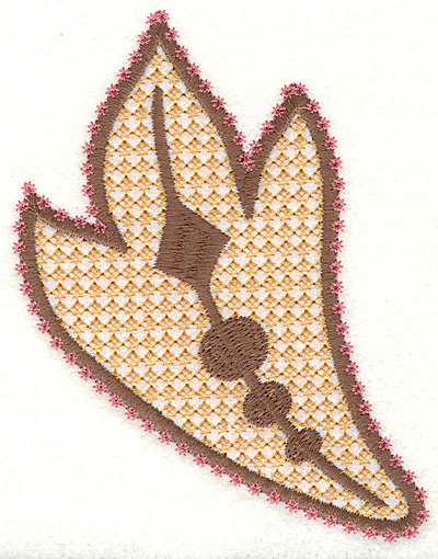 Embroidery Design: Feather Paisley R Large 4.93" x 3.70"