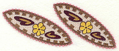 Embroidery Design: Floral Paisley V large6.53w X 2.84h