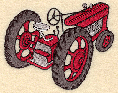 Embroidery Design: Tractor F4.82w X 3.88h