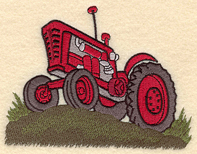 Embroidery Design: Tractor H5.00w X 3.83h
