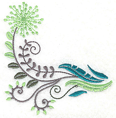 Embroidery Design: Dainty flowers 3B 3.66w X 3.89h