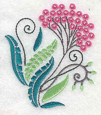 Embroidery Design: Dainty flowers 5C 2.69w X 3.09h