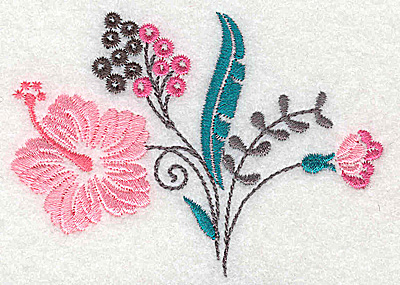 Embroidery Design: Dainty flowers 8B 3.57w X 2.57h