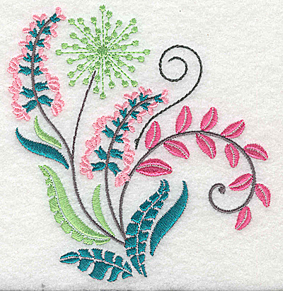 Embroidery Design: Dainty flowers 9A 4.14w X 4.35h