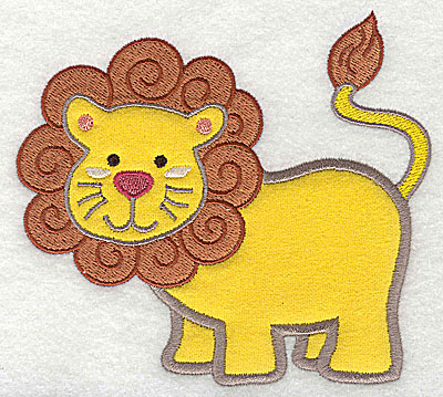 Embroidery Design: Lion Applique4.44h x 4.89w
