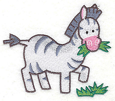 Embroidery Design: Zebra Small3.28h x 3.79w