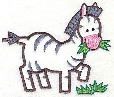 Embroidery Design: Zebra Applique4.94h x 5.78w