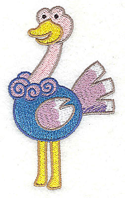 Embroidery Design: Ostrich Small3.76h x 2.18w