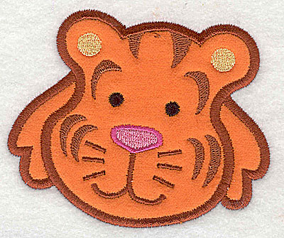 Embroidery Design: Tiger Head Applique3.24h x 3.89w