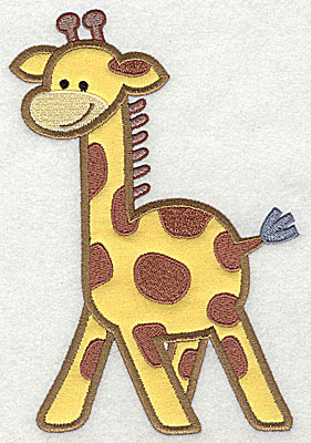 Embroidery Design: Giraffe Applique4.73h x 6.97w