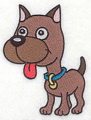 Embroidery Design: Devoted dog B large 3.45w X 4.63h