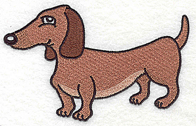 Embroidery Design: Devoted dog J large 4.94w X 3.14h