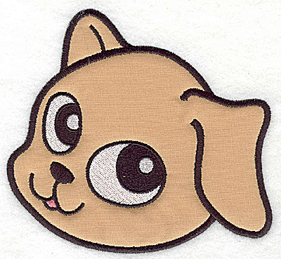 Embroidery Design: Devoted dog C applique 5.39w X 4.94h