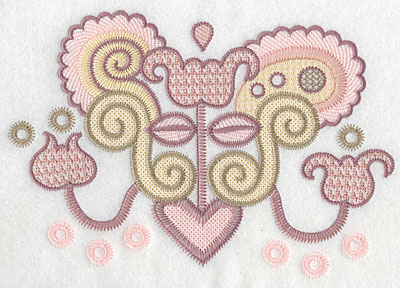 Embroidery Design: Motif C large  6.20"h x 8.85"w