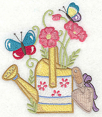 Embroidery Design: Watering Can C large 4.36w X 4.96h