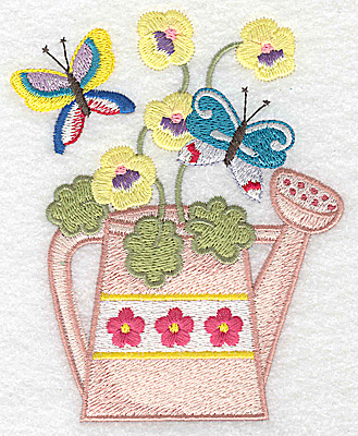 Embroidery Design: Watering Can H large 3.99w X 4.92h