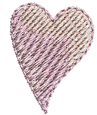 Embroidery Design: Heart 4 0.70w X 0.91h